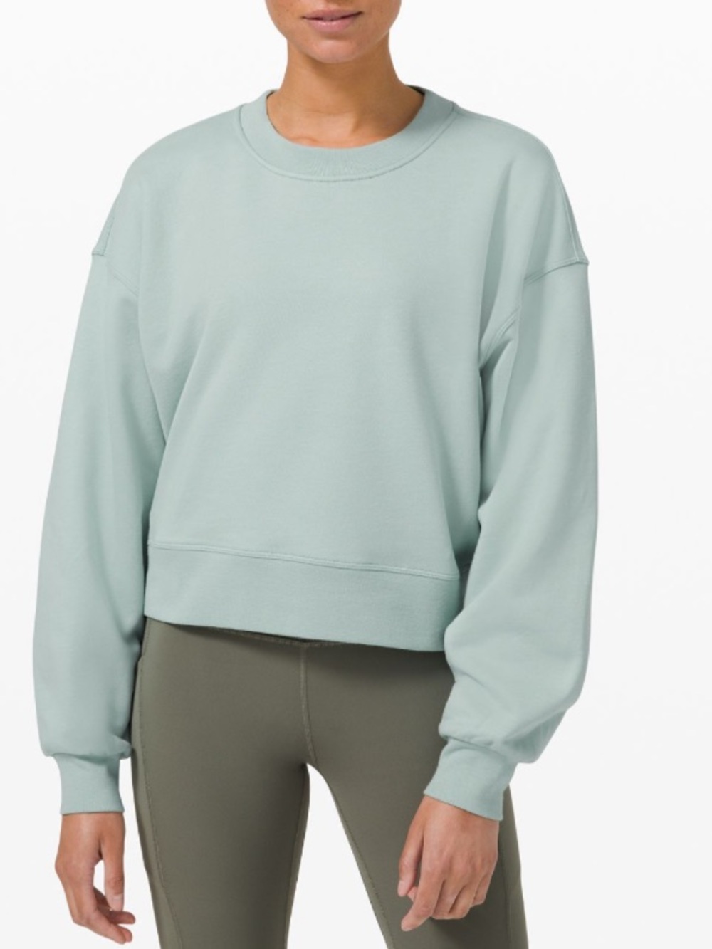 Lululemon Athletica Softstreme Perfectly Oversized Cropped Sweatshirt Size 6